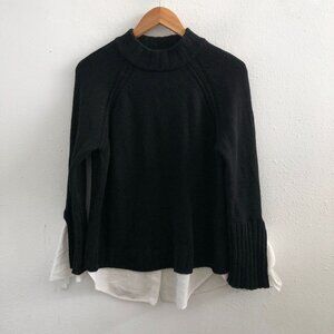 BROCHU WALKER Wool/ Cashmere Blend Crew Neck Long Sleeve Sweater XS Size
